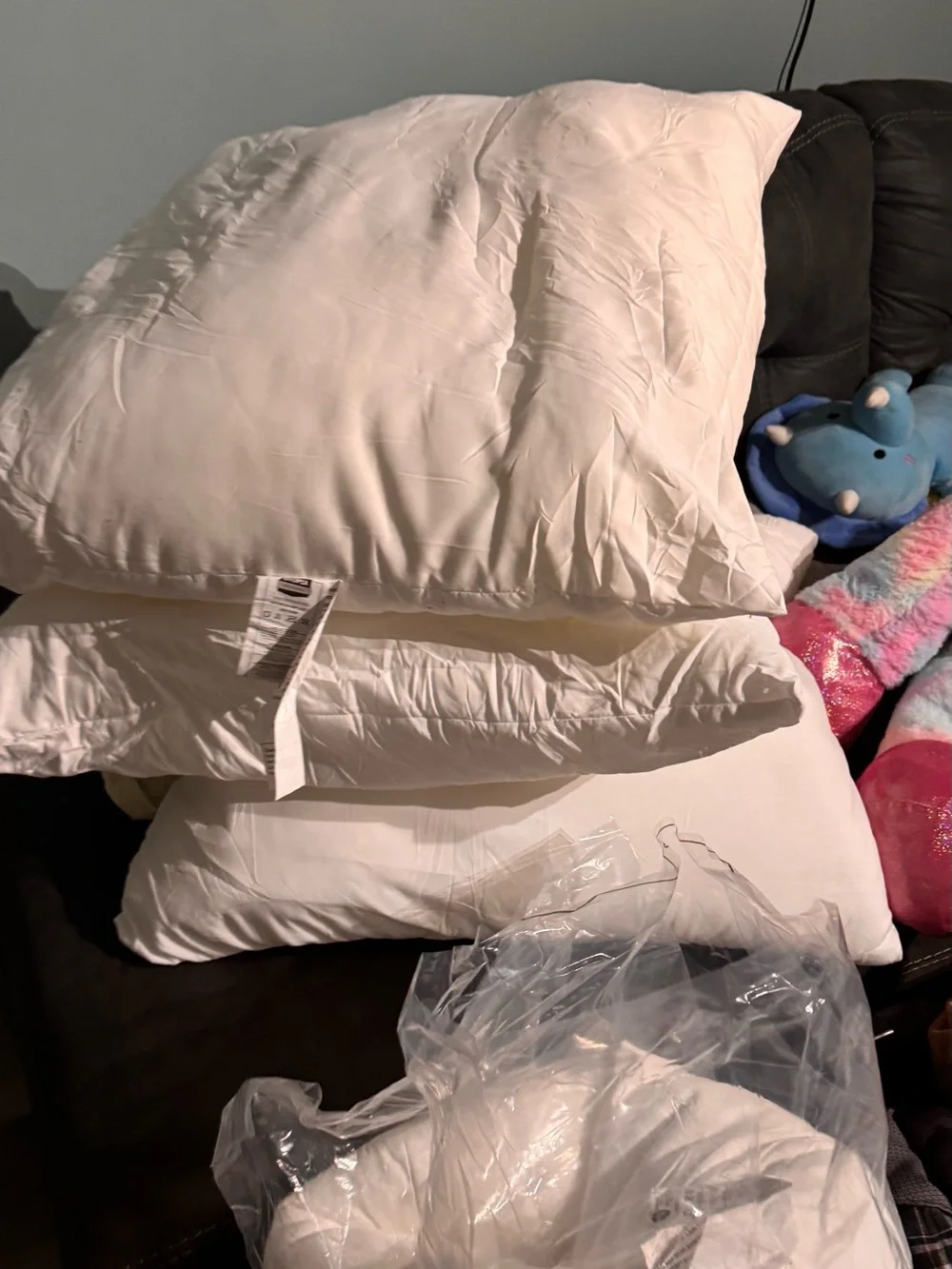7 throw pillows NEW